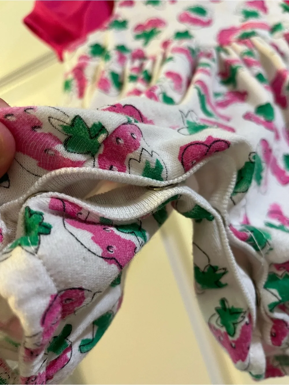 Vintage OshKosh B'gosh Strawberry Bubble Romper & Polo Shirt Set